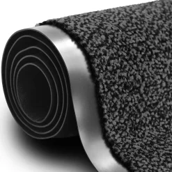 Tapis de Porte Paillasson d'entrée SKY Gris anthracite 60 x 180 cm - Floordirekt