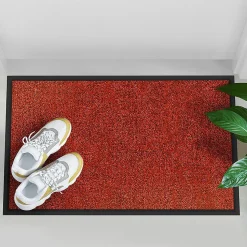 Tapis de Porte Paillasson d'entrée Rhine Rouge 90 x 120 cm