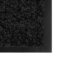 Tapis de Porte Paillasson d'entrée Use&Wash Noir 120 x 180 cm - Floordirekt