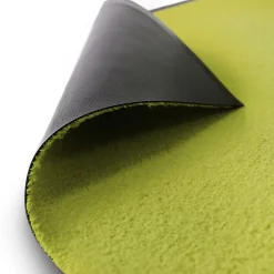 Tapis de Porte Paillasson d'entrée Monochrom Vert citron 90 x 200 cm - Floordirekt