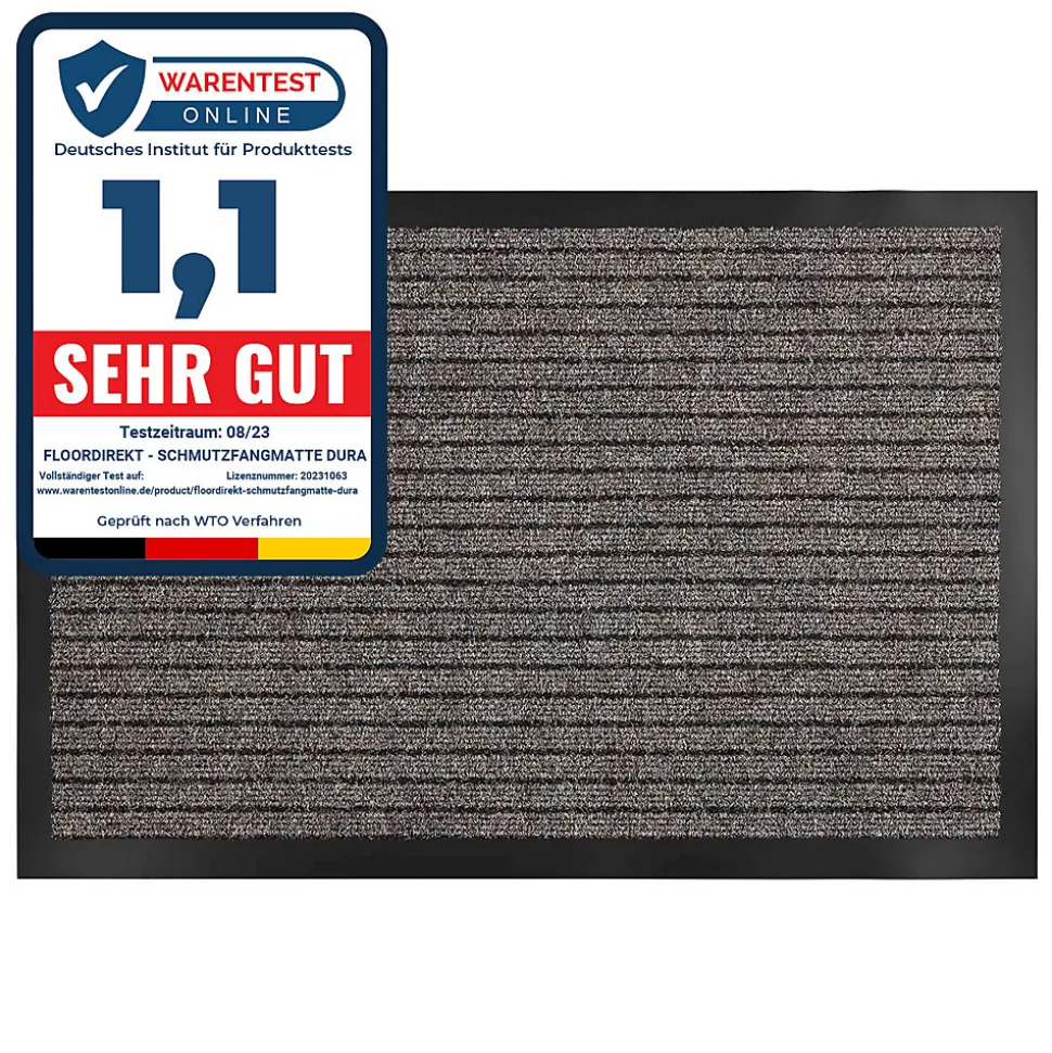 Tapis de Porte Paillasson d'entrée Dura Beige 40 x 60 cm