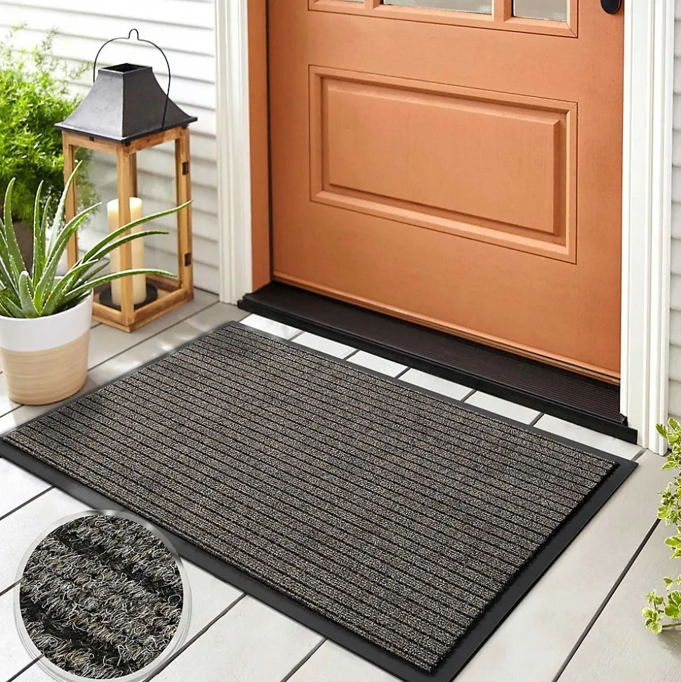 Tapis de Porte Paillasson d'entrée Dura Beige 40 x 60 cm