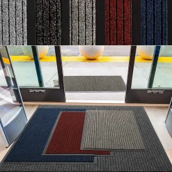 Tapis de Porte Paillasson d'entrée Dura Anthracite 50 x 80 cm