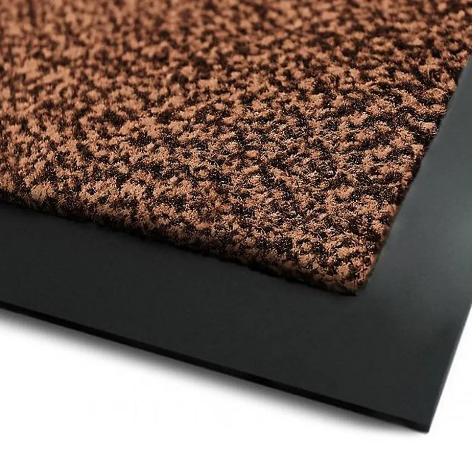 Tapis de Porte Paillasson d'entrée SKY terre-Noir 40 x 60 cm