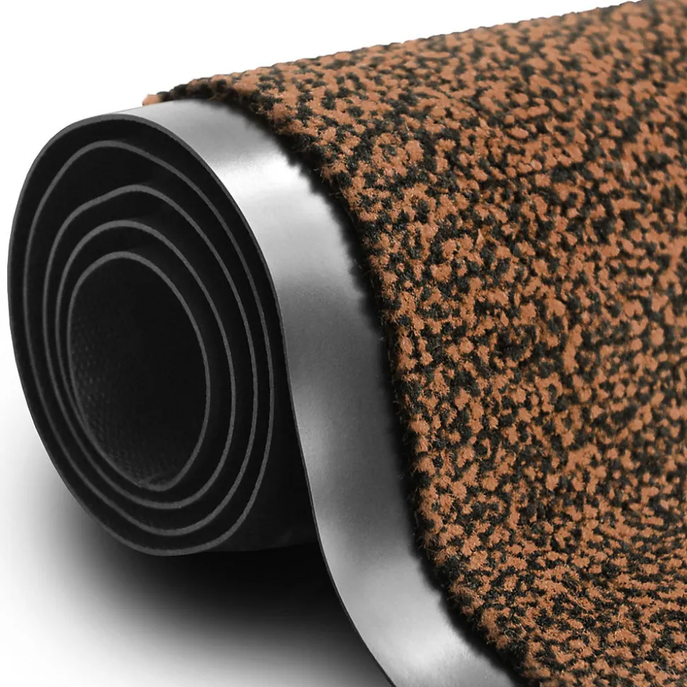 Tapis de Porte Paillasson d'entrée SKY terre-Noir 40 x 60 cm