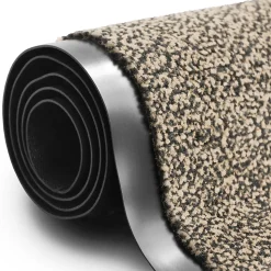 Tapis de Porte Paillasson d'entrée SKY moutarde-noir 40 x 60 cm - Floordirekt