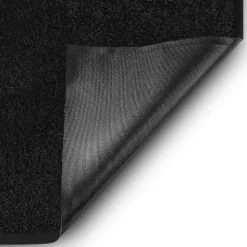 Tapis de Porte Paillasson d'entrée Rhine Noir 60 x 90 cm