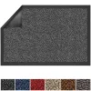 Tapis de Porte Paillasson d'entrée SKY Gris anthracite 90 x 150 cm - Floordirekt