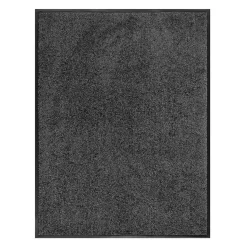 Tapis de Porte Paillasson d'entrée Use&Wash Gris anthracite 90 x 120 cm - Floordirekt
