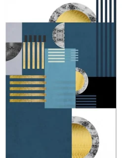 Tapis de salon JODHPUR Bleu - 160x230cm