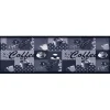 Tapis de sol de cuisine lavable Bleu café 45x150 cm