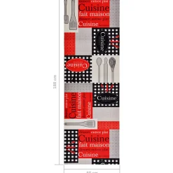 Tapis de sol de cuisine lavable Cuisine 60x180 cm