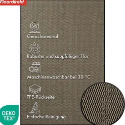 Tapis de sol SKY Novo, Ocre-Noir 40 x 60 cm
