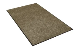 Tapis d'entrée absorbant antidérapant uni marron L.150 x l.90cm Sweetsol