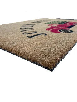 Tapis d'entrée absorbant fibres de coco " joyeux noël " L.40 x l.60 cm