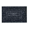 Tapis d'entrée absorbant microfibre anthracite strié L.90 x l.60 cm