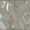 Tapis d'entrée absorbant motif fleurs sechées L.40 x l.60 cm
