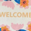Tapis d'entrée absorbant Welcome pastel L.60 x l.40 cm Sweetsol