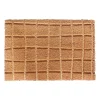 Tapis d'entrée antidérapant en fibre de coco quadrillage L.60 x l.40cm Ornami