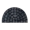 Tapis d'entrée grattoir floqué pavés 1/2 lune L.130cm