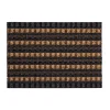 Tapis d'entrée grattoir marron et gris L.60 x l.40cm