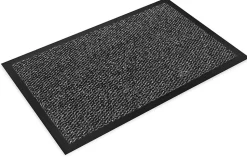 Tapis d'entrée gris absorbant L.118 x l.78 cm