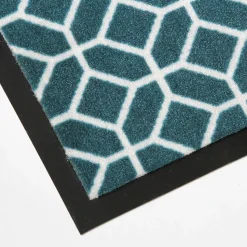 Tapis d'entrée polypropylène Boykins GoodHome motif vert L.45 x l.75 cm