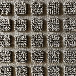Tapis d'entrée polypropylène Boykins GoodHome gris L.45 x l.75 cm