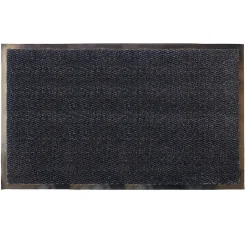 Tapis d'entrée polypropylène Boykins GoodHome gris foncé L.150 x l.90 cm