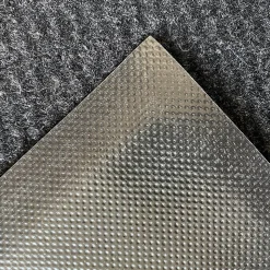 Tapis d'entrée polypropylène Boykins GoodHome gris foncé L.150 x l.90 cm