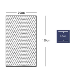 Tapis d'entrée polypropylène Boykins GoodHome gris foncé L.150 x l.90 cm