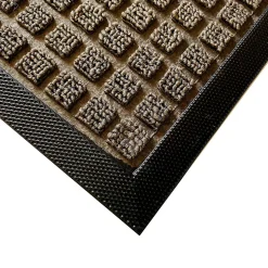 Tapis d'entrée polypropylène Boykins GoodHome gris L.60 x l.90 cm