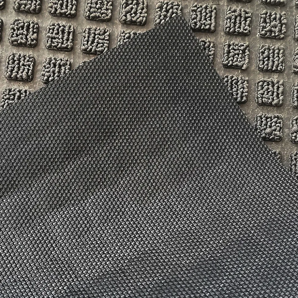 Tapis d'entrée polypropylène Boykins GoodHome gris L.60 x l.90 cm