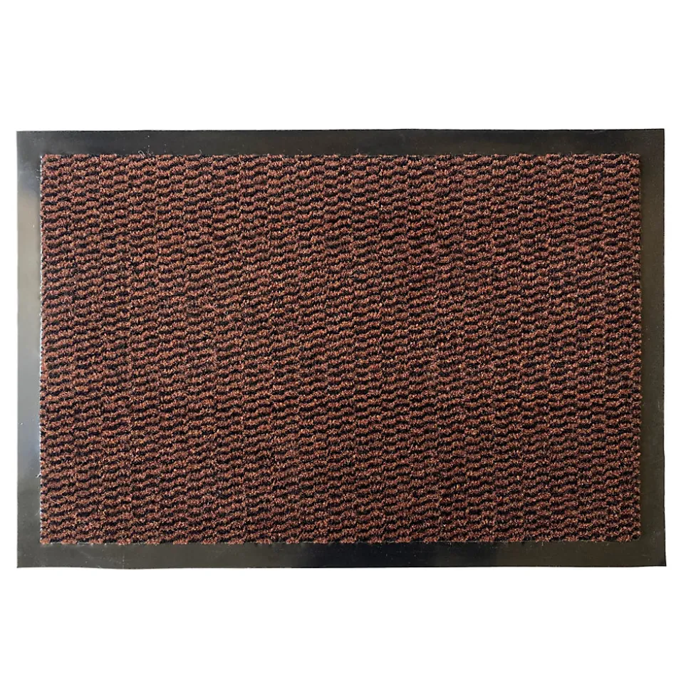 Tapis d'entrée polypropylène Boykins GoodHome marron L.60 x l.40 cm