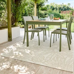 Tapis d'extérieur Capu palm beige l.160 x L.230 cm