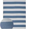 Tapis d'extérieur tissé à rayures bleu et blanc L.230 x l.160 cm, Dylrev
