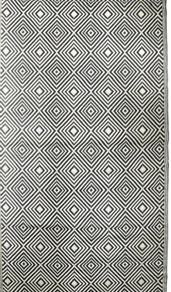 Tapis d'extérieur tissé imprimé losanges noir L.170 x l.120cm Dylrev