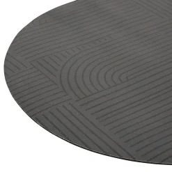 Tapis diatomite anti-dérapant L120cm oval - Noir- 5five