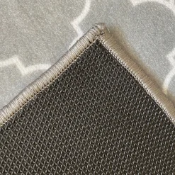 Tapis d'intérieur absorbant imprimé géométrique gris L.90 x l.60 x ep.0,5 cm, GoodHome Bromberg