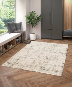 Tapis d'intérieur effet Trashwall aux tons beiges L.230 x l.160 cm, Balta