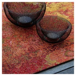 Tapis d'intérieur et extérieur ethnique Erika 230x160 CM - Rouge