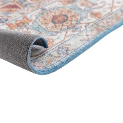 Tapis Dorsey GoodHome l. 120cm x L. 170cm bleu