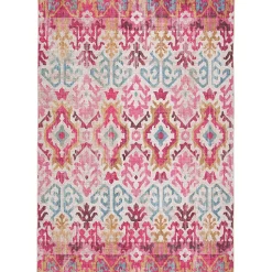 Tapis Dorsey GoodHome rose L.170 x L.120 cm