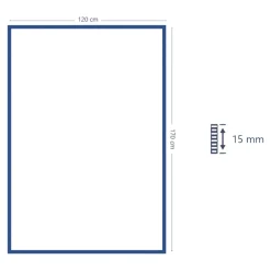 Tapis effet 3D tissé Wapiti poils longs L.120 x L.170cm blanc et gris GoodHome