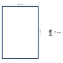 Tapis effet 3D tissé Wapiti blanc et gris poils longs L.160 x L.230cm GoodHome