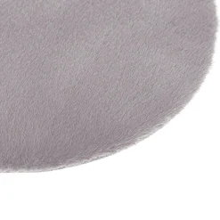 Tapis effet fourrure Atmosphera gris L.90 x l.60cm
