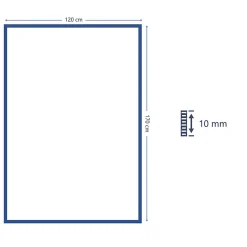 Tapis effet galet tissé GoodHome l. 120cm x L. 170cm blanc cassé crème