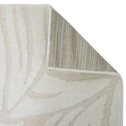 Tapis effet laine Anoai blanc 200x150cm- Blanc ondulé- Atmosphera