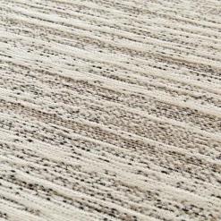 Tapis effet tissé Azusa GoodHome tissage à plat L.120 x L.170cm crème et naturel