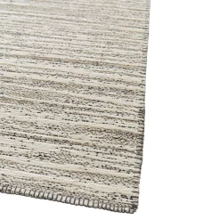 Tapis effet tissé Azusa GoodHome tissage à plat L.160 x L.230cm crème et naturel